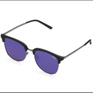 QUAY Evasive 53mm Polarized Sunglasses black/Navy